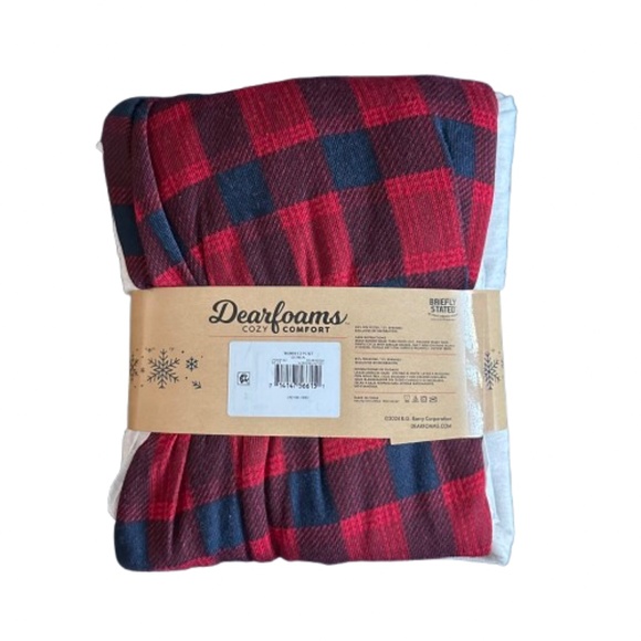 Dearfoams Women's 2X  Red/Tan/Black Family Christmas Holiday 2 Peace Pajama Set - Picture 3 of 12